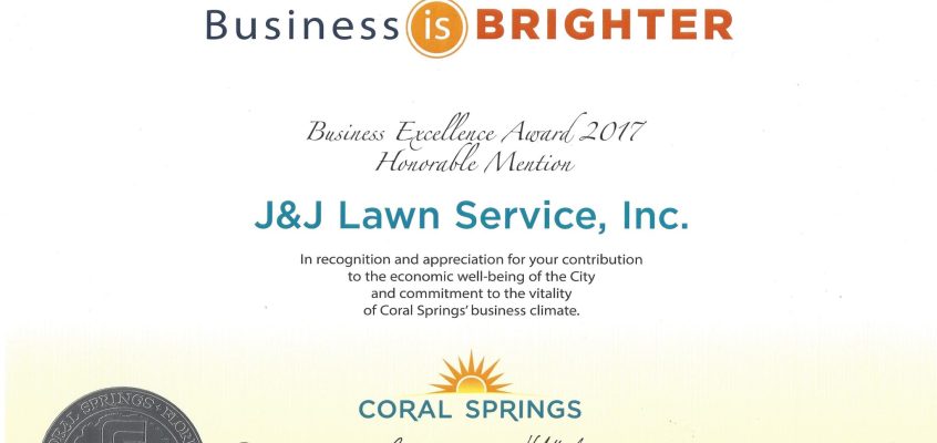 2017 Business Recognition Program Award Winner